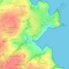 Carte topographique Le Minihic-sur-Rance, altitude, relief