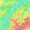Carte topographique Brussel Hoofdstad, altitude, relief