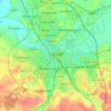 Carte topographique Carlisle, altitude, relief