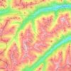 Carte topographique Gemeinde Sankt Anton am Arlberg, altitude, relief