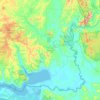Carte topographique Tiapoum, altitude, relief