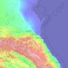 Carte topographique Дагестан, altitude, relief