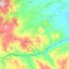 Carte topographique Orsara di Puglia, altitude, relief