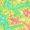 Carte topographique Abondance, altitude, relief