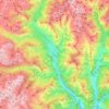 Carte topographique la Guingueta d'Àneu, altitude, relief