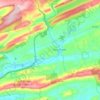 Carte topographique Pine Grove Township, altitude, relief