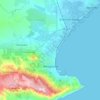 Carte topographique Феодосия, altitude, relief
