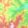 Carte topographique Montenegro de Cameros, altitude, relief