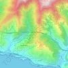 Carte topographique Pieve Ligure, altitude, relief