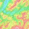 Carte topographique Château-d'Oex, altitude, relief
