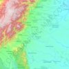 Carte topographique San Martín, altitude, relief