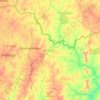 Carte topographique Tchologo, altitude, relief
