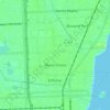 Carte topographique Miami Shores, altitude, relief