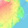 Carte topographique Шабівська сільська громада, altitude, relief