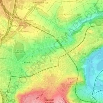 Carte topographique 70437, altitude, relief