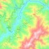 Carte topographique Phor, altitude, relief
