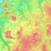 Carte topographique Shady Spring, altitude, relief