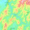 Carte topographique 涔天河水库, altitude, relief