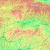 Carte topographique 汉中市, altitude, relief