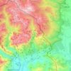 Carte topographique Tropojë, altitude, relief
