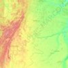 Carte topographique Челябинская область, altitude, relief