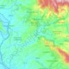 Carte topographique Montopoli di Sabina, altitude, relief