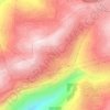 Carte topographique Shanay, altitude, relief