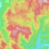 Carte topographique OShannassy River Natural Catchment Area, altitude, relief