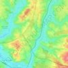 Carte topographique Volesvres, altitude, relief