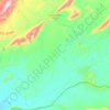 Carte topographique Tissint, altitude, relief