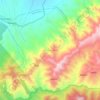 Carte topographique Pedi (Ngwalwa), altitude, relief