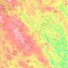 Carte topographique Lycksele kommun, altitude, relief
