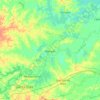 Carte topographique Monção, altitude, relief