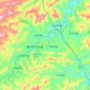Carte topographique 鹰手营子矿区, altitude, relief