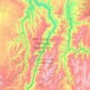 Carte topographique Hells Canyon Wilderness, altitude, relief