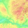 Carte topographique Herkimer County, altitude, relief