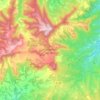 Carte topographique Castellfollit del Boix, altitude, relief