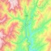 Carte topographique Palanda, altitude, relief