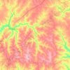 Carte topographique Рівнянська сільська громада, altitude, relief