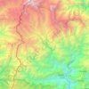 Carte topographique Gyalshing, altitude, relief