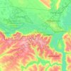 Carte topographique Дніпровська міська рада, altitude, relief