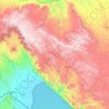 Carte topographique Makete, altitude, relief