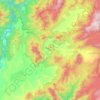 Carte topographique Benambra, altitude, relief