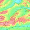 Carte topographique Saux-et-Pomarède, altitude, relief