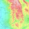 Carte topographique Kern River, altitude, relief