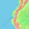 Carte topographique Ecuador, altitude, relief