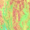 Carte topographique Mae Hong Son, altitude, relief