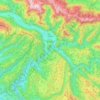 Carte topographique Tolmin, altitude, relief