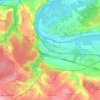 Carte topographique Rosny-sur-Seine, altitude, relief