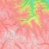 Carte topographique Marcapata, altitude, relief